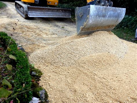 Préparation du sable stabilisé avec ciment