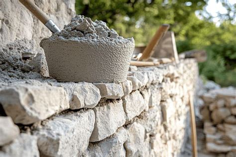 Mélange de mortier à la truelle