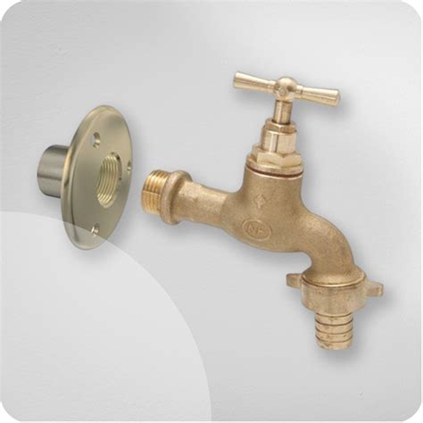 Schéma explicatif d'un robinet de jardin avec applique murale