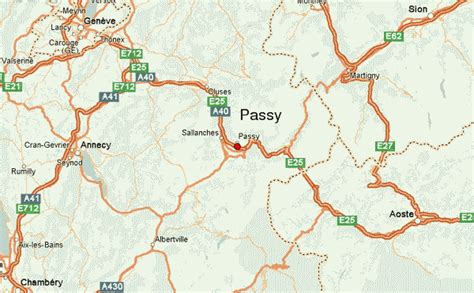 Carte de Passy et ses environs