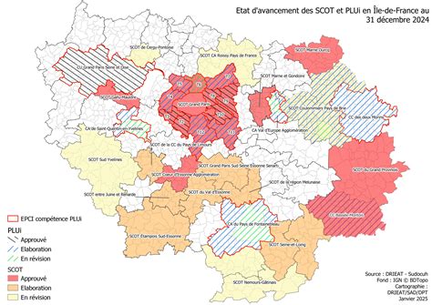 Carte des PLU en France