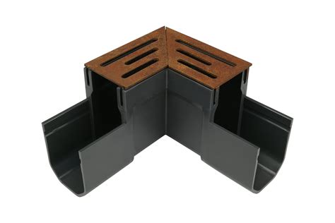 Pièce d'angle pour caniveau étroit