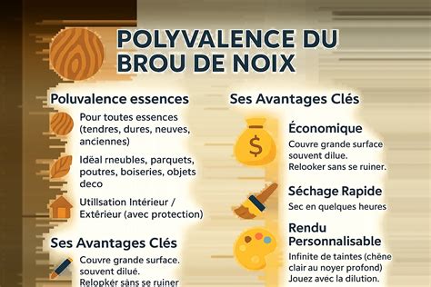 Mélange de brou de noix liquide et d'huile de lin