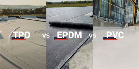 Comparaison visuelle des membranes PVC, TPO, FPO et EPDM avec leurs caractéristiques clés