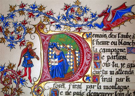 Représentation de tours de château dans une enluminure médiévale