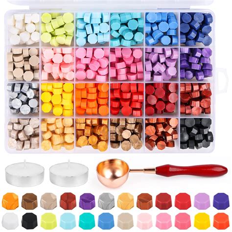 Gamme de cires à cacheter en billes et en bâtons