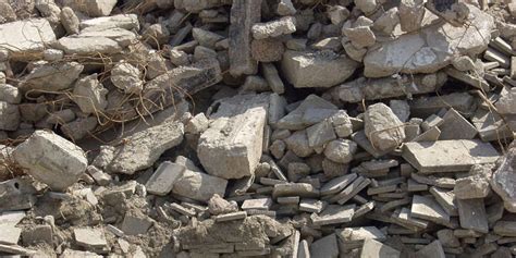 Recyclage des gravats de béton