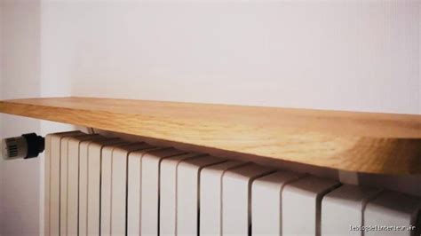 Tablette radiateur Fox Marble installée dans un salon luxueux