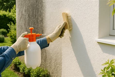 Nettoyage d'un mur extérieur