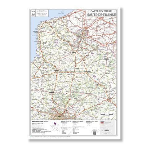 Carte de la région Hauts-de-France avec Lambres-lez-Douai mise en évidence