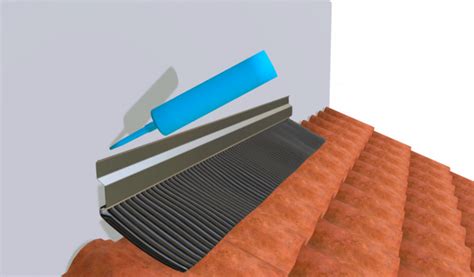 Schéma d'un solin mastic bavette