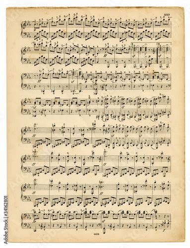 Partition de musique ancienne pour luth