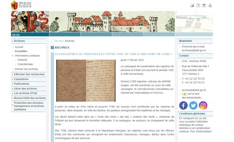Archives d'État de Genève