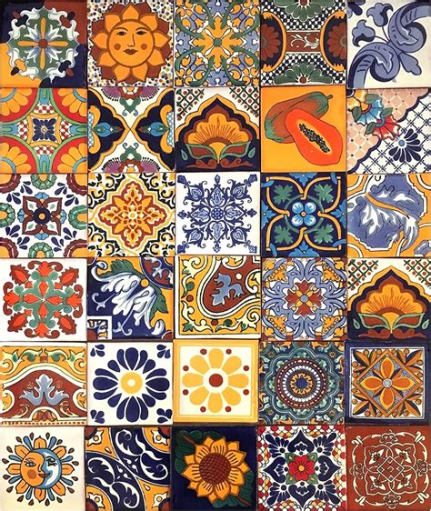 Carrelage mexicain coloré