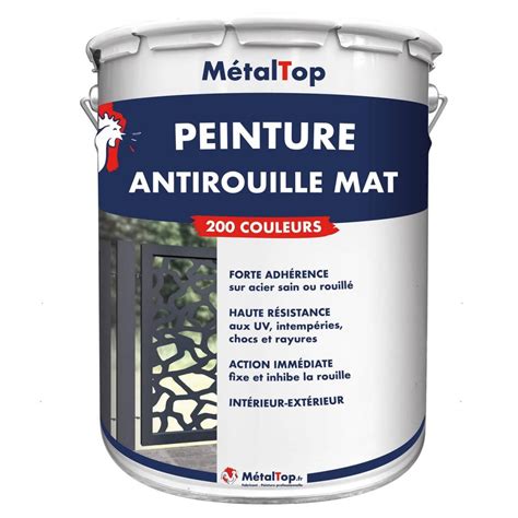 Pot de peinture antirouille pour métal
