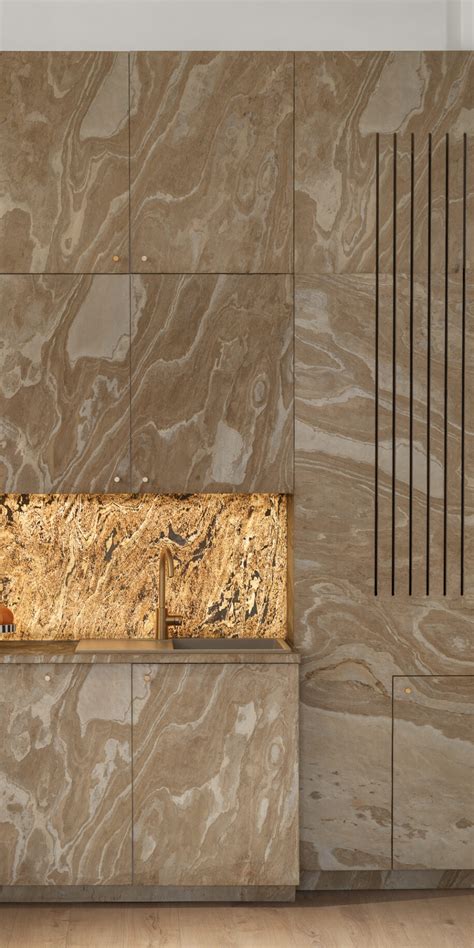 Exemple de revêtement en feuille de pierre