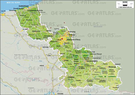 Carte du département du Nord (59)