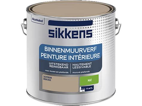 Échantillons de peinture Sikkens sur un mur