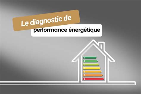 Représentation schématique d'un DPE (Diagnostic de Performance Énergétique)