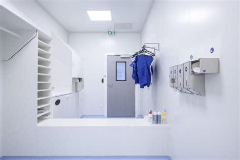 Exemple de sas d'entrée pour une salle blanche