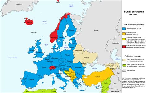 Carte de l'Union Européenne avec mise en évidence des échanges commerciaux