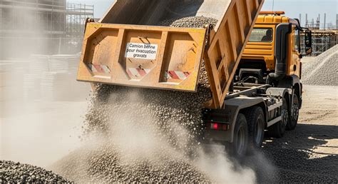 Camion benne pour évacuation de gravats