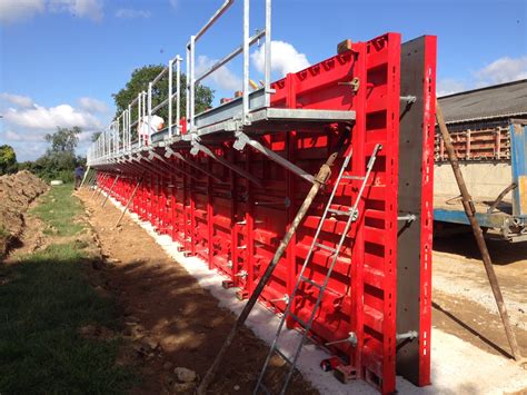 Banche modulaire en cours d'installation