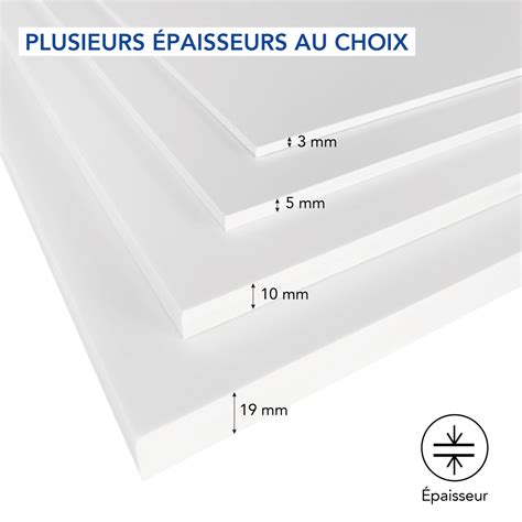 Exemple de panneau en PVC mousse