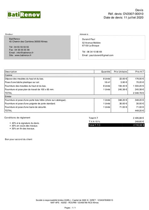 Comparaison de devis de menuiserie
