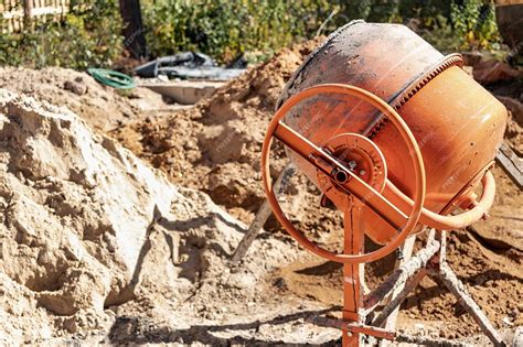 Bétonnière hors route sur un chantier