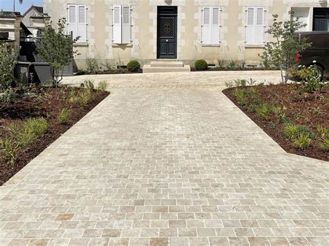 Exemple d'allée en pavés