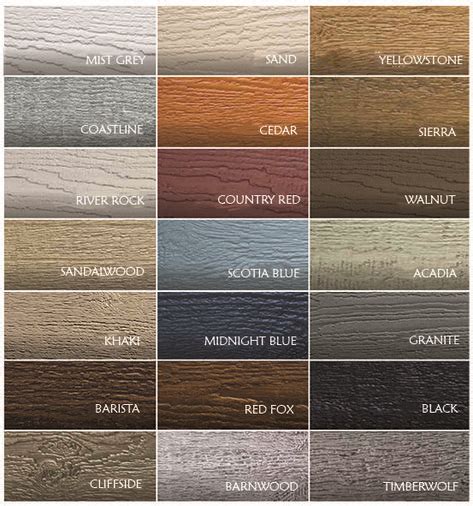 Color palette of Maibec CanExel opaque colors