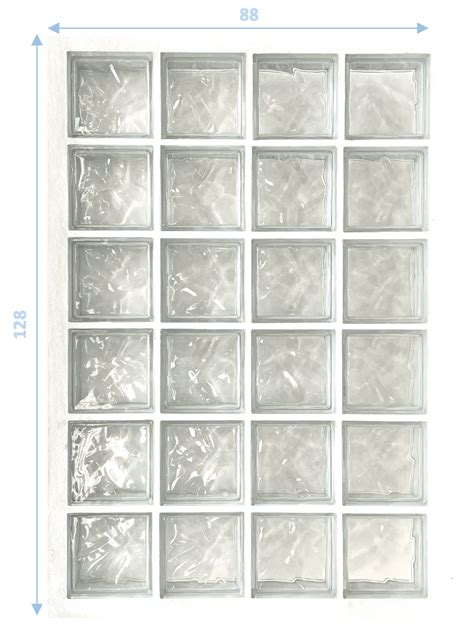 Panneau de briques de verre utilisé en façade extérieure