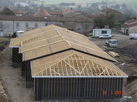 Structure d'une charpente industrielle