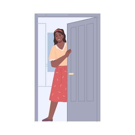 Femme ouvrant la porte à un plombier
