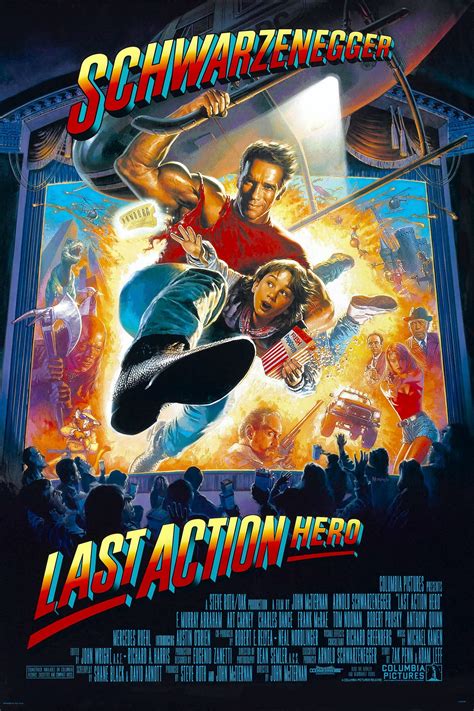 Arnold Schwarzenegger et Austin O'Brien dans Last Action Hero