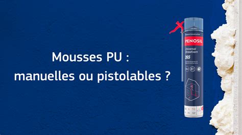 Diagramme montrant l'adhérence de la mousse PU sur différents matériaux de construction