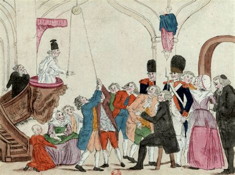 Gravure représentant des prêtres cachés pendant la Révolution