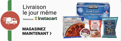 site web de Costco.ca avec des produits diversifiés