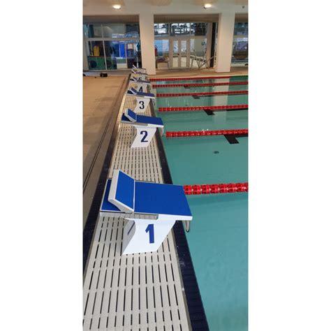 Différents modèles de plots de départ pour piscine