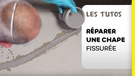Illustration montrant une chape fissurée