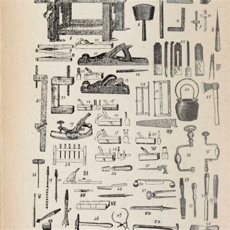 Atelier de menuiserie traditionnel avec des outils anciens
