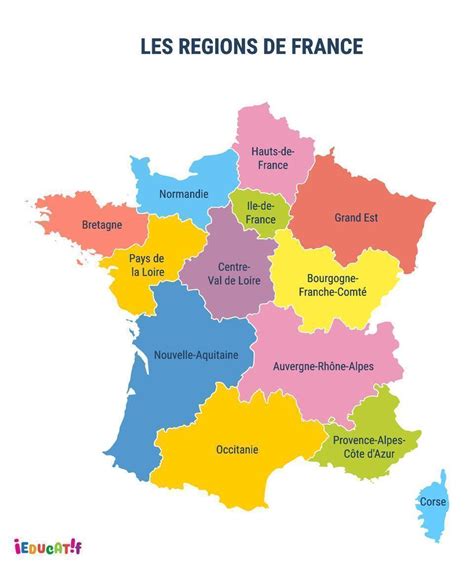 Carte de France mettant en évidence les régions où la présence d'amiante dans les écoles est la plus documentée