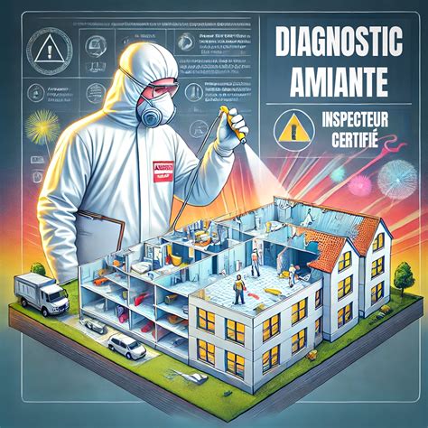 Infographie expliquant les étapes pour demander et consulter le diagnostic amiante d'une école