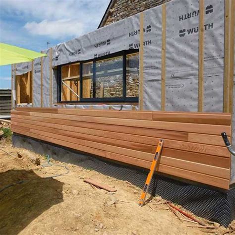 Bardage bois pose horizontale