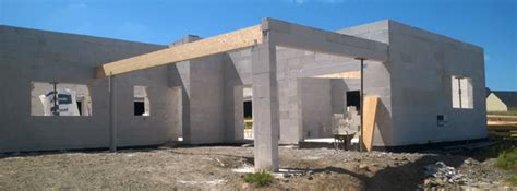 Maison construite en béton cellulaire