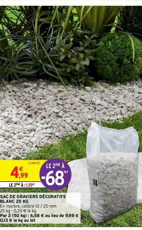 Sac de gravier blanc prêt à l'emploi