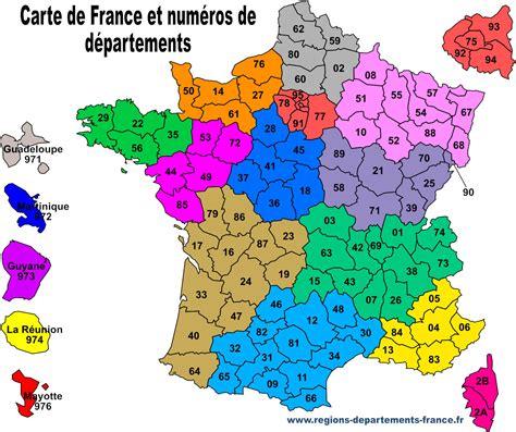 Carte des départements de livraison de gravier rose