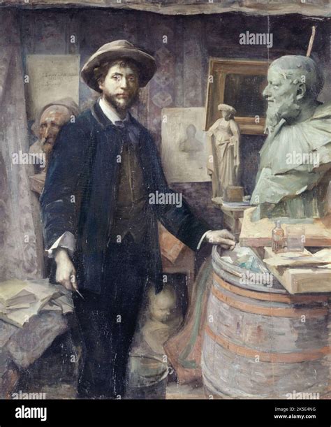 Portrait de Ricardo Ponce dans son atelier