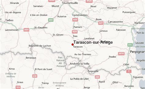 Carte de Tarascon-sur-Ariège et environs